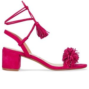 Adrienne Vittadini Allen Fringe Lace Up Sandals